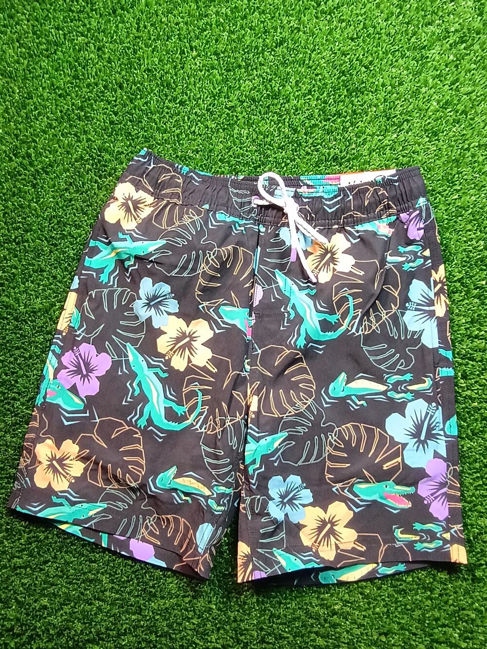 Member's Mark Boys XS Tropical Alligator Swim Trunks NWT